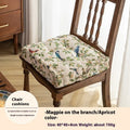 American floral pattern dining chair cushion with 8cm thick PP cotton filling in 40x40cm square dimensions