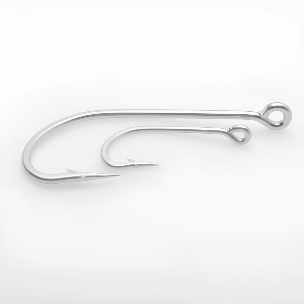 Multi-specification stainless steel sea fishing hooks for ocean boat fishing targeting various species
