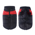 Glossy cotton dog vest in bright red for autumn winter, with size S to 7XL options