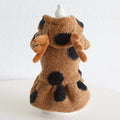 Big polka dot elk couple pattern pet clothing for cats and dogs in skirt and four legs styles