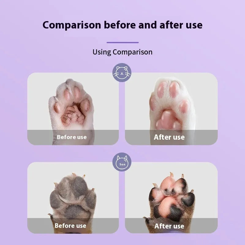 40g tin of pet foot moisturising cream with planting Brazil palm wax for cat and dog paw care