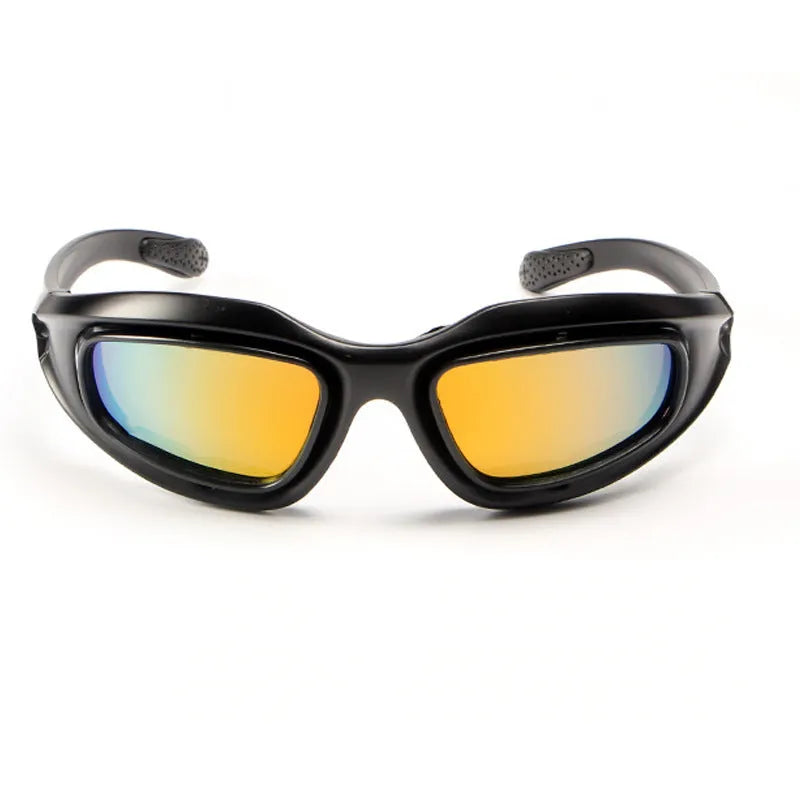 Tactical sunglasses with polarised lenses for outdoor cycling and sports activities
