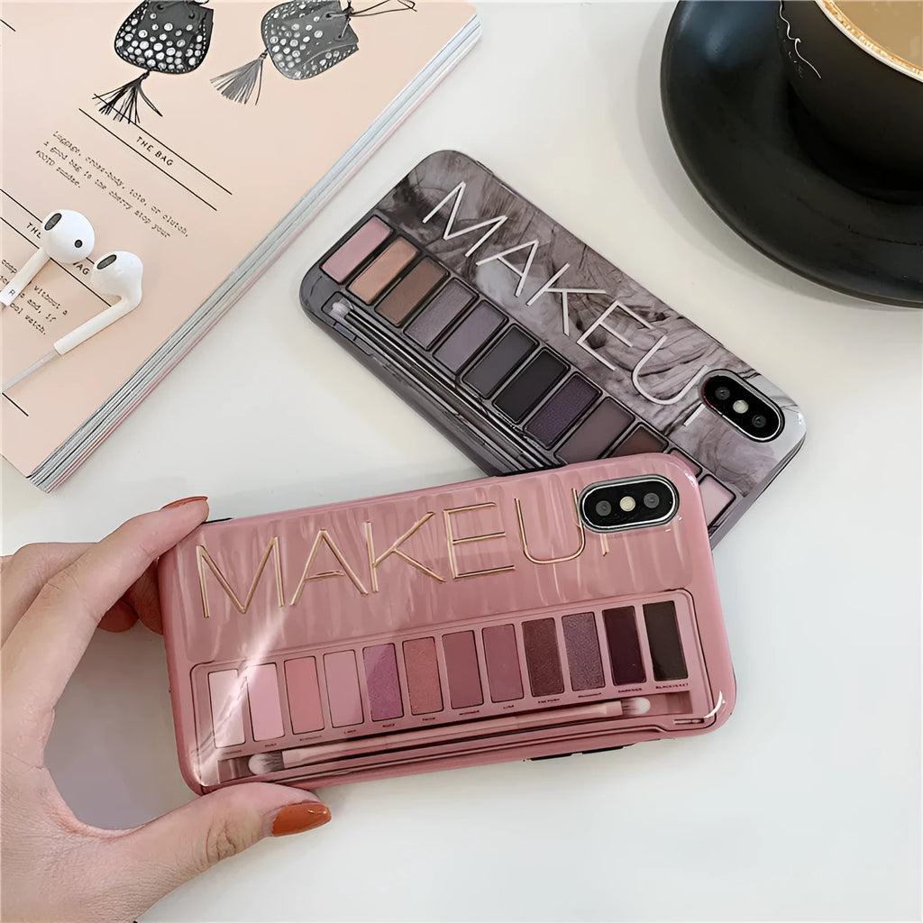 Silicone iPhone case with eye shadow colour finish in flesh tone on iPhone 11 Pro Max