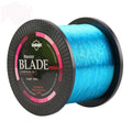 Seaknight 1000 M nylon fishing line spool in multiple colour options showing diameter sizes from 0.4 to 8.0