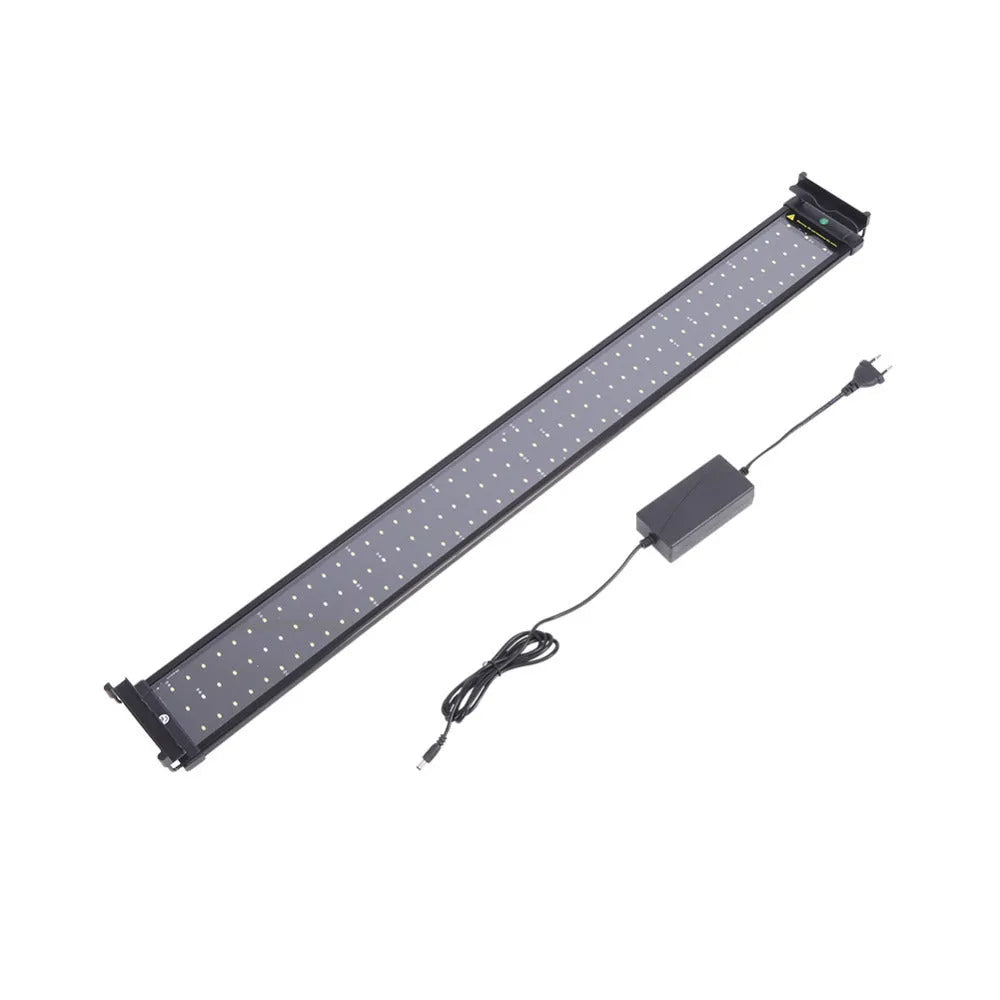 Aquarium LED lighting lamp with extendable bracket for freshwater fish tank, 2300 lumens, 8500K