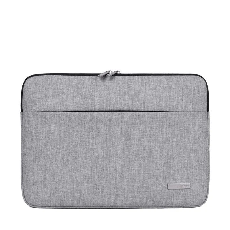 15-inch computer liner bag in dark grey, high-grade new polyester fabric, water repellent, slim 3cm profile for laptop protection