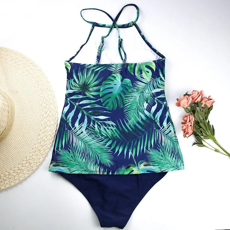 Women's split bikini in polyester fabric, non-sagging design, close tailored fit