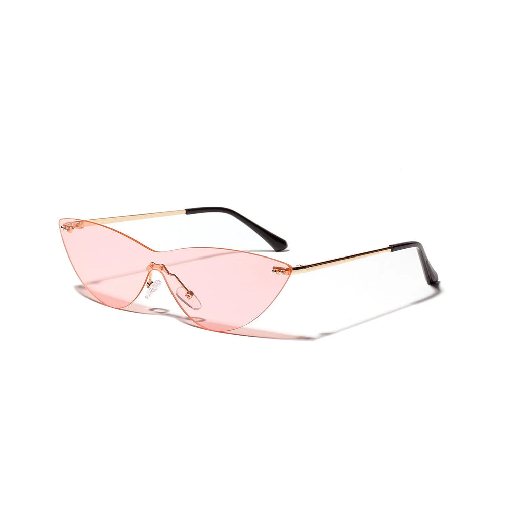 Brown vintage sunglasses with metal frame and UV400 protection for adults