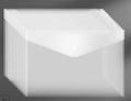Transparent A4 thickened plastic file bag with snap closure for storing test papers and documents