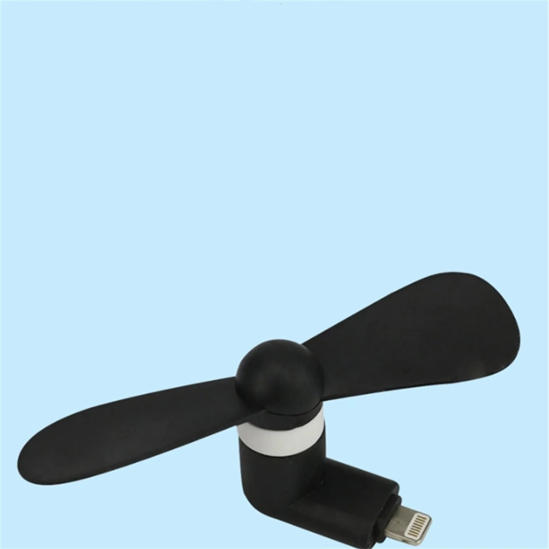 Portable mobile phone mini fan compatible with iPhone and Android in six colour options