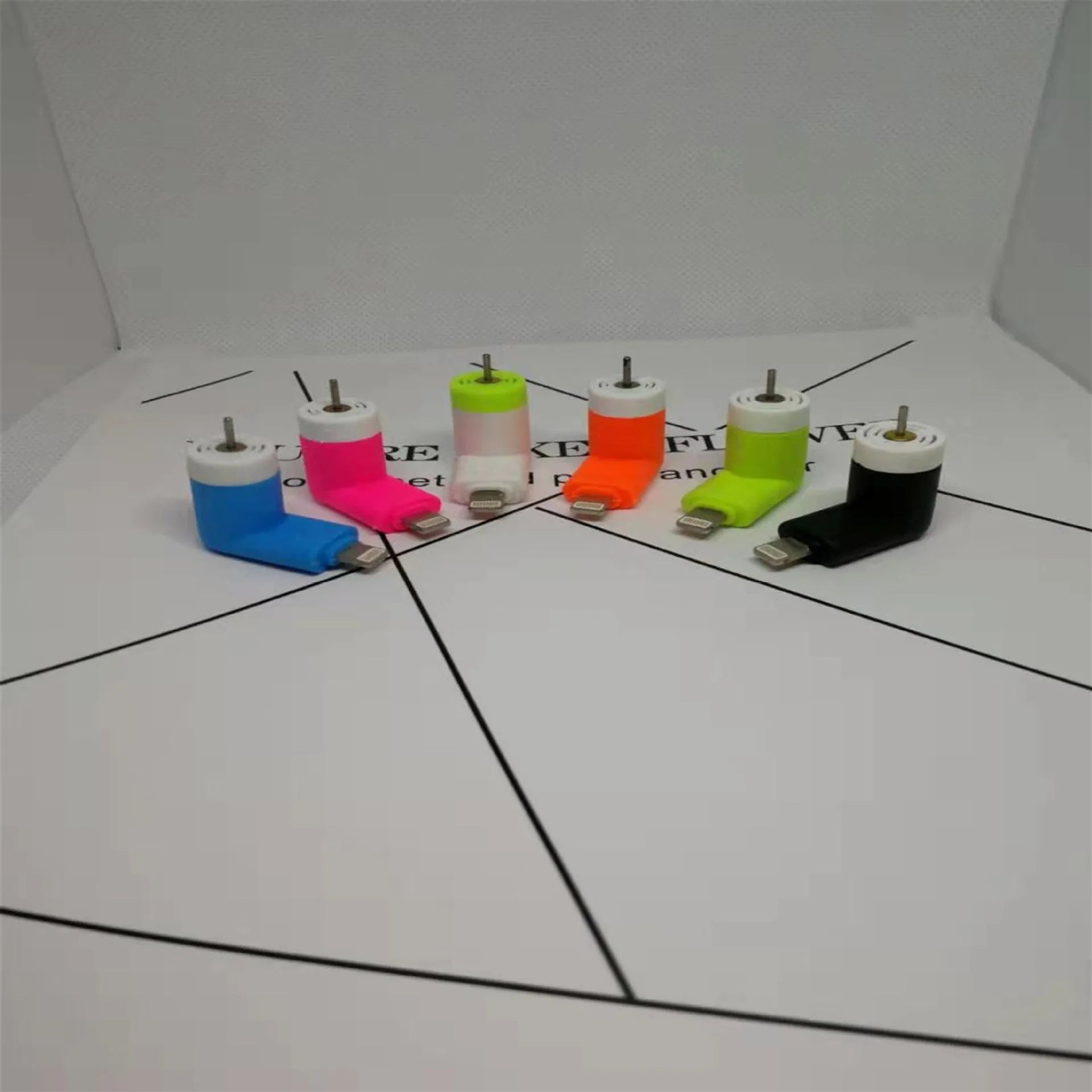 Portable mobile phone mini fan compatible with iPhone and Android in six colour options