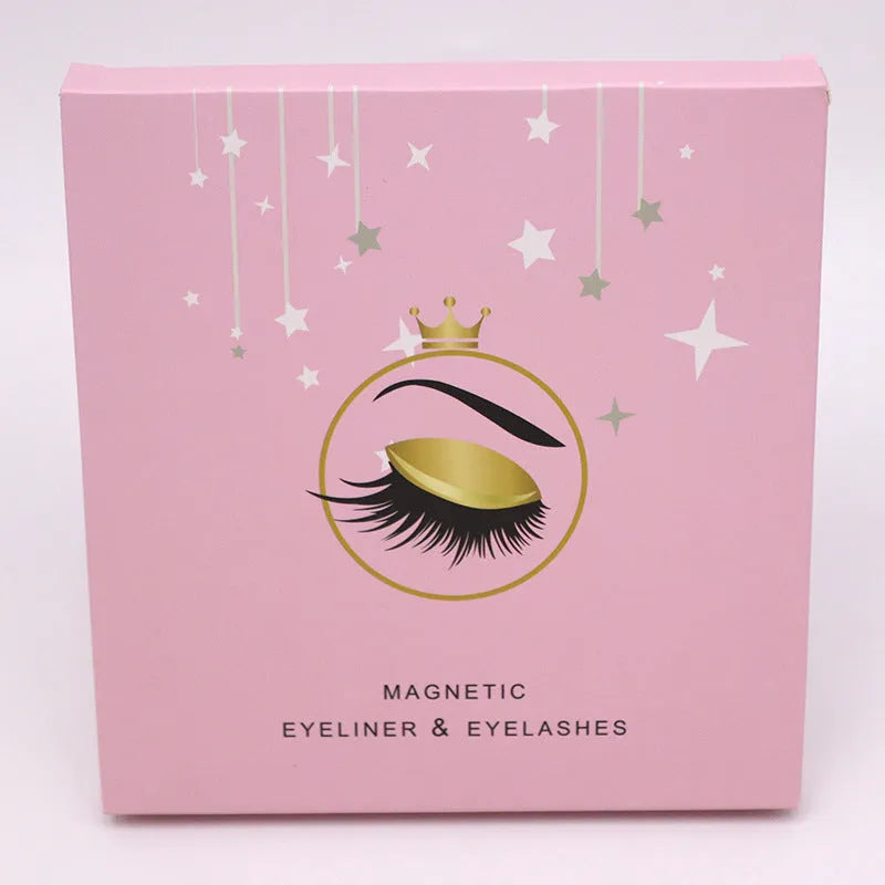 Magnetic false eyelashes and eyeliner set in colour 003 with 5-magnet adhesive
