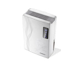 White portable household dehumidifier with 2.2 litre tank and electronic control