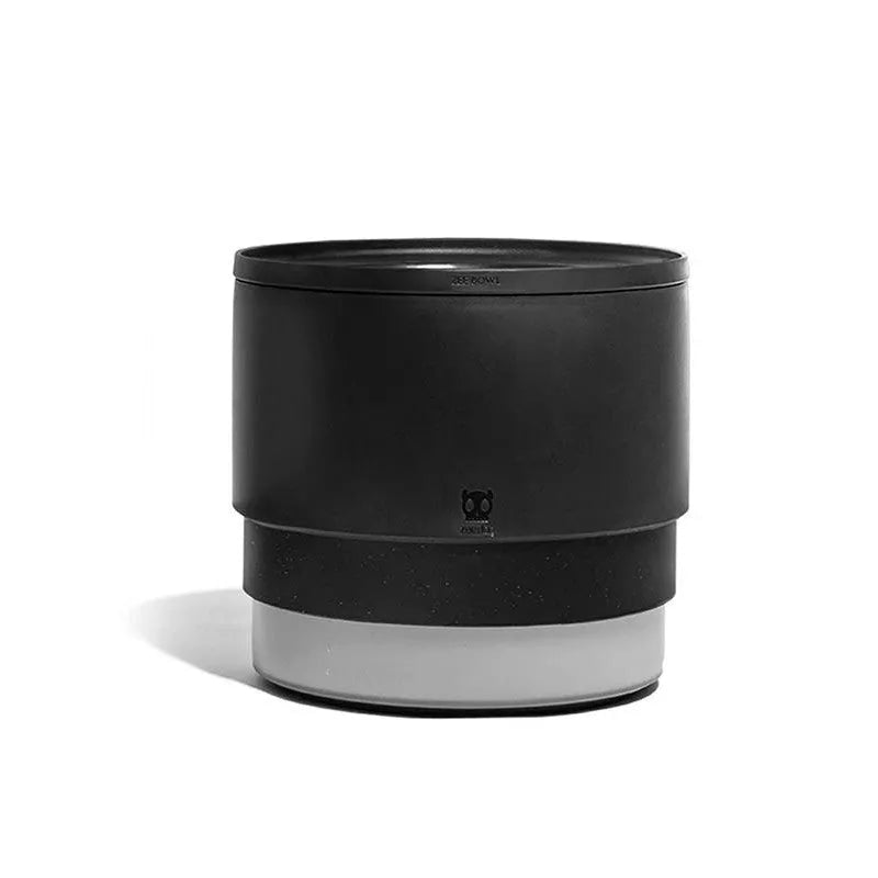 British Sir melamine pet bowl with non-slip rubber base in black 19cm diameter