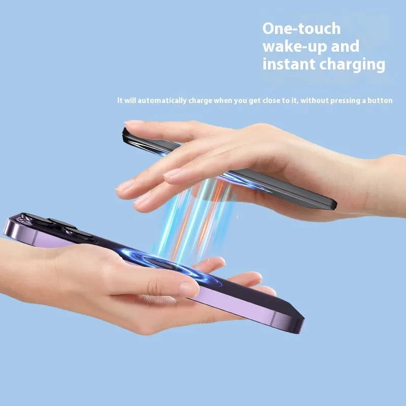 Ultra-thin 9mm magnetic power bank in alloy shell with colour options