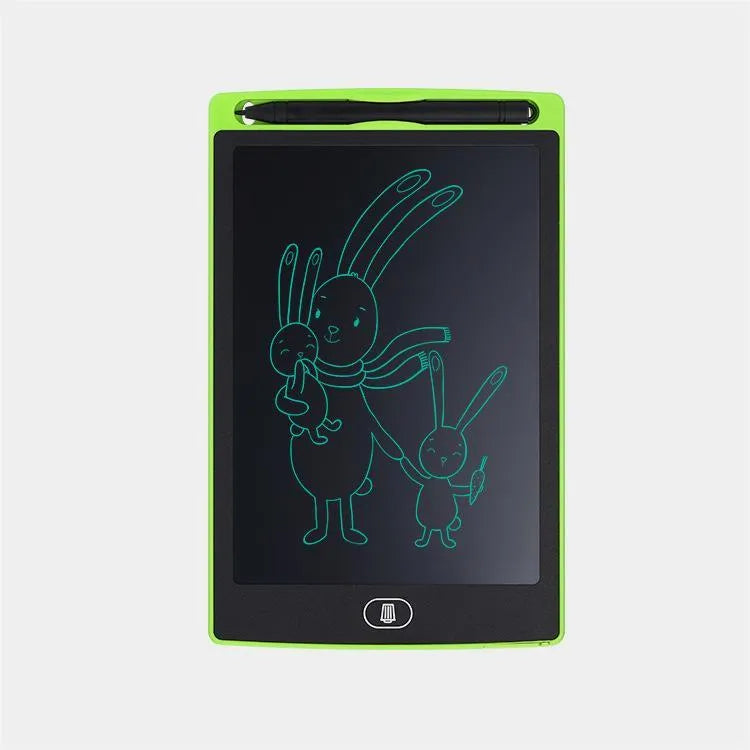 Children's plastic electronic drawing board in four colours black white red green for ages 7-14