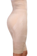 Women's seamless high waist shapewear shorts in black colour for tummy control