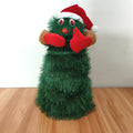12 inch rotating dance music Christmas Santa toy with plastic and fabric, 26 cm high