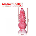 Pink platinum silicone shaped penis masturbation device for women