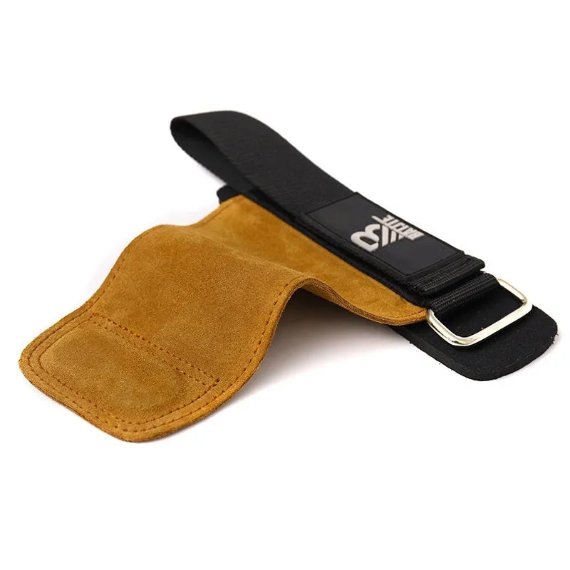 Brown fitness wrist protectors for horizontal bar exercises and sports protection