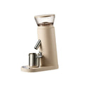 Portable electric coffee grinder with stainless steel 0.5L reservoir in beige or black colour options