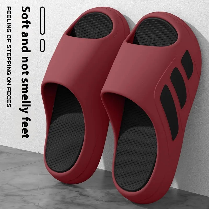 Men's platform slippers in EVA material with injection moulded soles available in multiple colour options