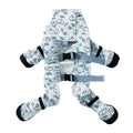 Waterproof reflective stripe dog pants with anti-slip paw soles for small medium dogs