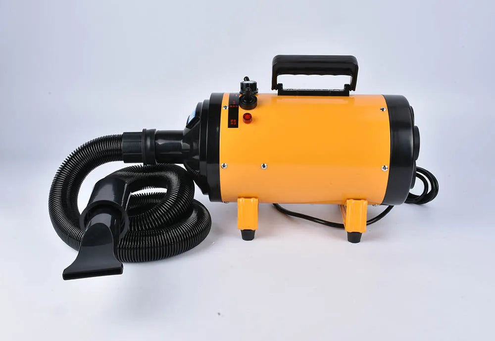 Dog hair dryer in metal housing with 2200W motor, available in Black colour option