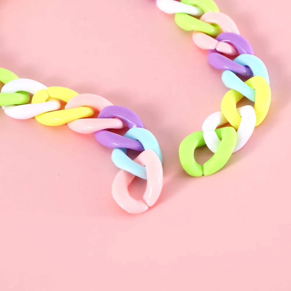Adjustable plastic pet collar in macaron candy colours for cats, dogs, and rabbits