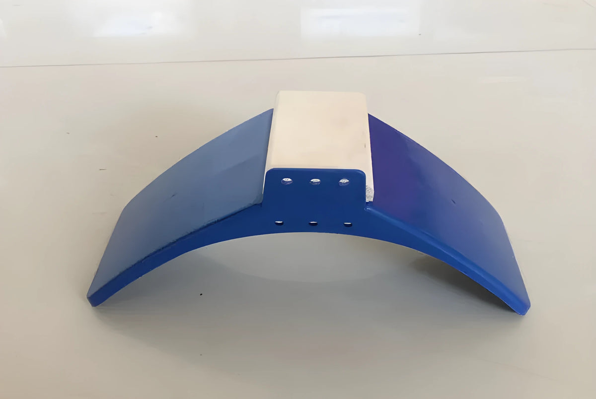 Set of ten blue plastic and solid wood bird perches, each 20cm long, for small bird cages