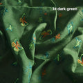 Pure ramie Hanfu fabric in beige, grass green and dark green colours, 140cm wide traditional clothing material