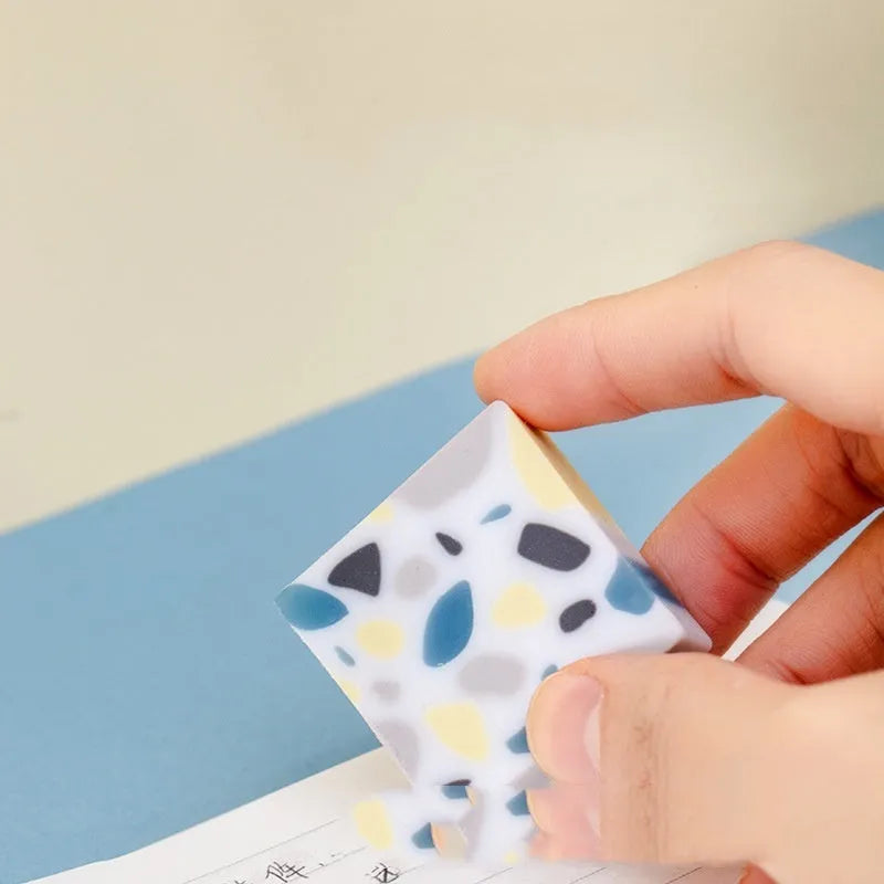 Brick-shaped super clean traceless rubber eraser for student pencil corrections