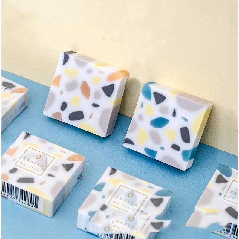 Brick-shaped super clean traceless rubber eraser for student pencil corrections