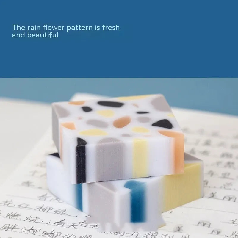 Brick-shaped super clean traceless rubber eraser for student pencil corrections
