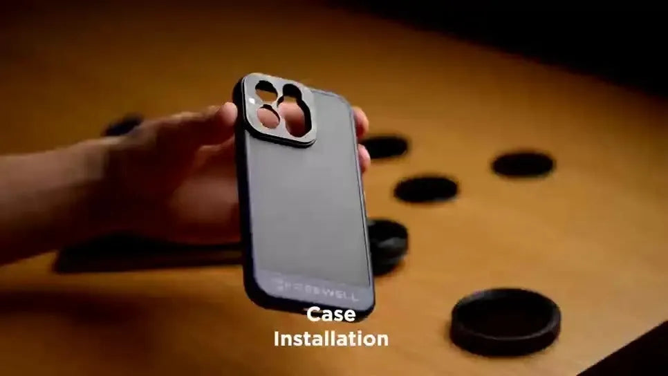 Black compatible protective case for iPhone 13 Pro, 14 Pro, and 15 Pro models.