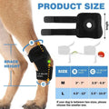 Black polyester pet leg guard for joint protection during ACL rehabilitation