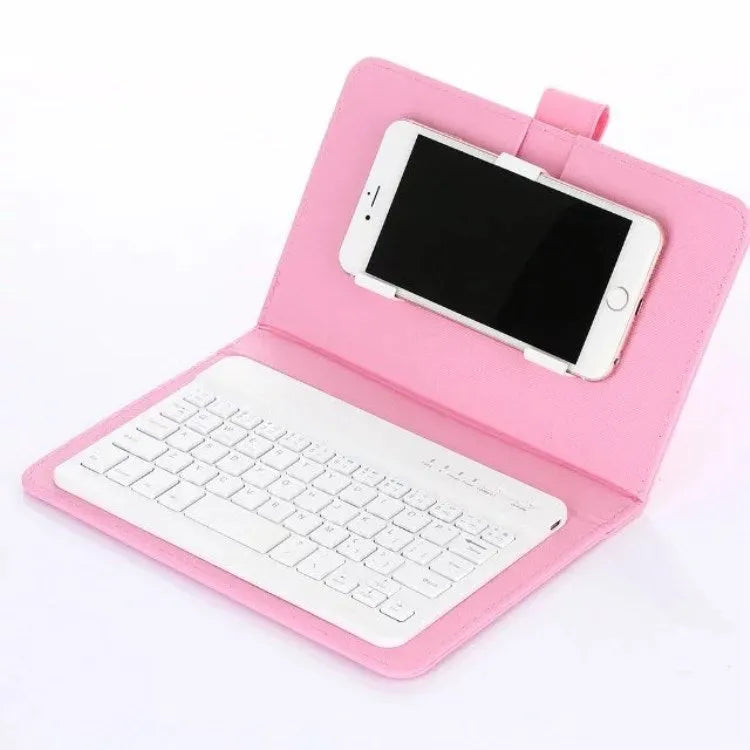 Wireless Bluetooth keyboard case with protective cover for tablets and phones in seven colour options