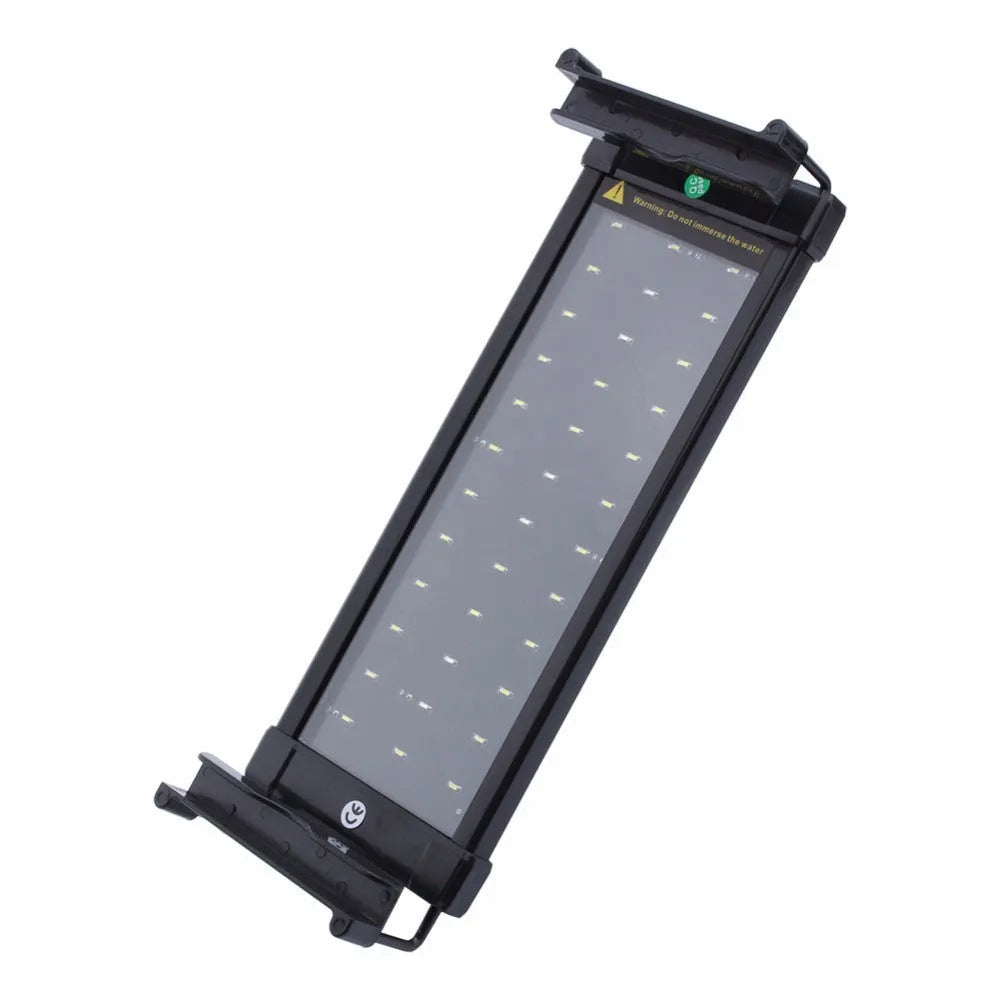 Aquarium LED lighting lamp with extendable bracket for freshwater fish tank, 2300 lumens, 8500K