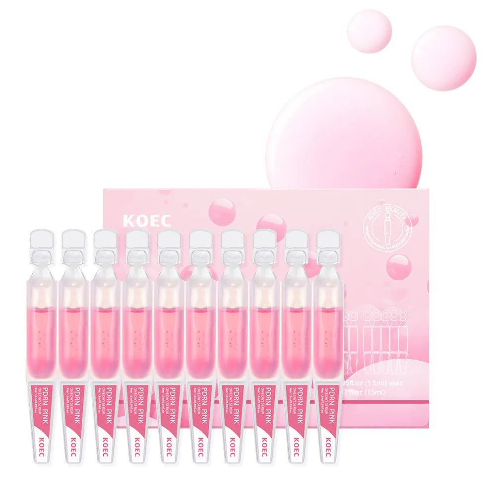 KOEC Powder Polypeptide 10-pack of disposable latex sheet face masks for hydration.