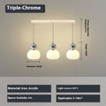 Nordic style pumpkin chandelier ceiling light fixture with alloy construction in single head design