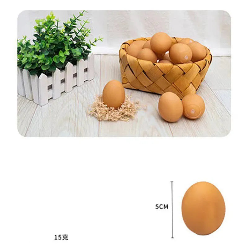 Egg-shaped dog toy with sound simulation for teeth cleaning and interactive play