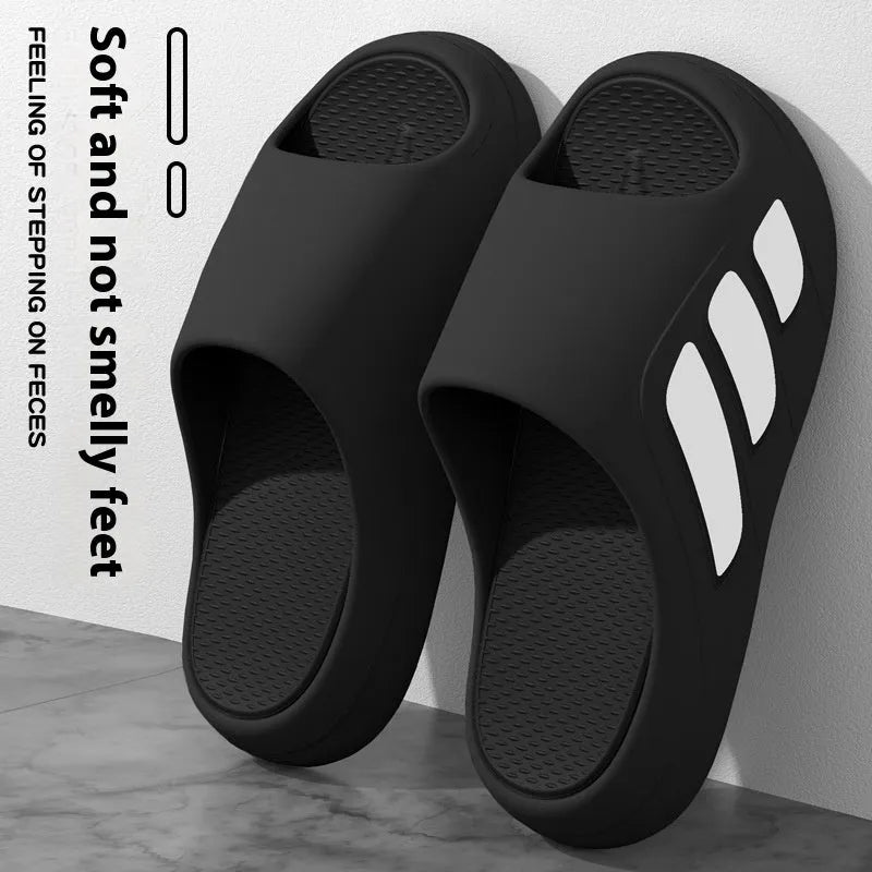 Men's platform slippers in EVA material with injection moulded soles available in multiple colour options