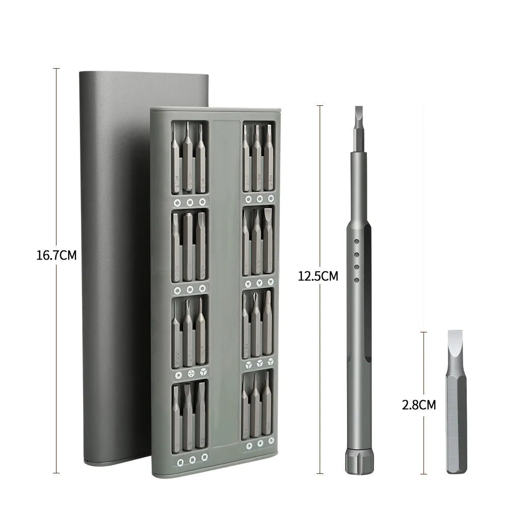 49-piece magnetic screwdriver set for mobile phone repair with cross and one word heads