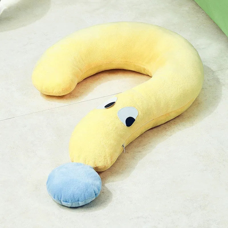Blue and yellow rectangular pet cushion measuring 62cm by 39cm for cats and dogs