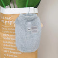 Coral fleece pet jacket with five-colour pull rings in blue, sizes S to XXL
