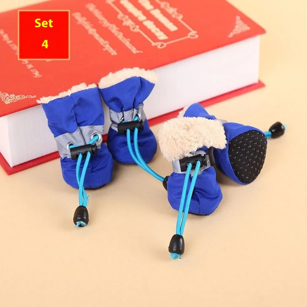 Cloth dog shoes with soft soles in multiple colour options showing decorative casual style