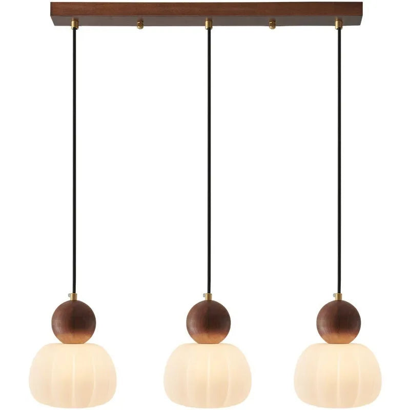 Nordic style pumpkin chandelier ceiling light fixture with alloy construction in single head design