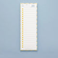 Cartoon colour-striped student notepad in plastic box, A5 size 90x248 mm, blue pink purple yellow designs