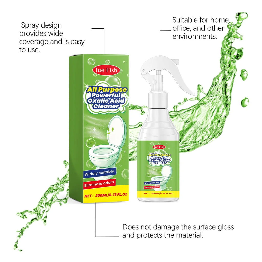 Multi-functional household grease cleaning spray 200ml in a white and blue bottle
