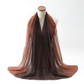 Women's lightweight chiffon scarf with bubble towel texture in various colour options